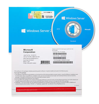 Genuine Windows Server 2016 OEM / DVD 64 Bit Windows Server Oem License