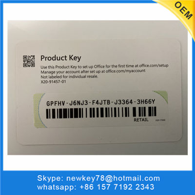 Original Microsoft Office 2016 Pro Plus Office 2016 Pro Retail Key With DVD Retail Box