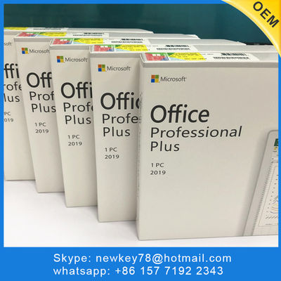 Microsoft Office 2019 Professional Plus Product Key DVD Box Packaging