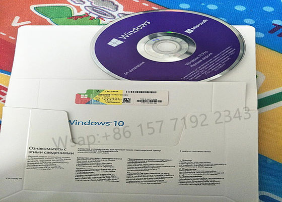 Multi Language Microsoft Windows 10 Pro OEM Key DVD Package