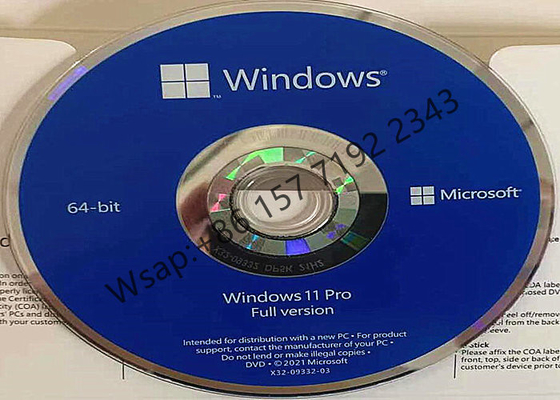 DVD Microsoft Windows 11 Professional 64 bit OEM Package